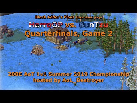 Summer 2019 Championship, QF - HerroOP vs. SunTzu, Game 2 - Age of Mythology: The Titans
