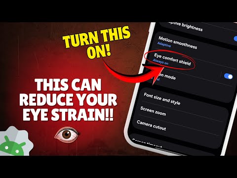 How to Turn On Night Light / Eye Comfort Shield on Android
