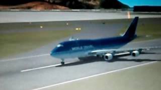 preview picture of video 'FSX hong kong takeoff'