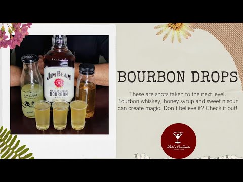 Bourbon Drops | How To Make Bourbon Whiskey Shots | Bourbon Shots Recipe | Adi's Cocktails