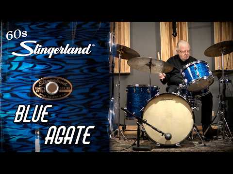 Immagine Slingerland VIDEO 20/12/16/5x14" 60's Drum Set - Blue Agate - 5