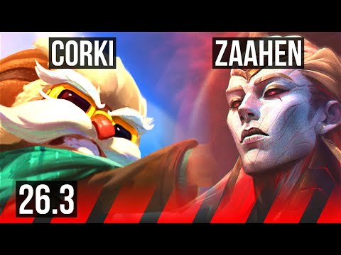 CORKI vs ZAAHEN (TOP) | Electrocute | EUW Diamond | 26.3