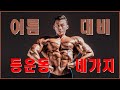 [내 몸 연구하기 2] 여름을 위한 초간단 등운동 4가지