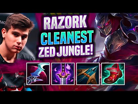 RAZORK IS A GOD WITH ZED! - MSF Razork Plays Zed JUNGLE vs Lee Sin! | Patch 11.21
