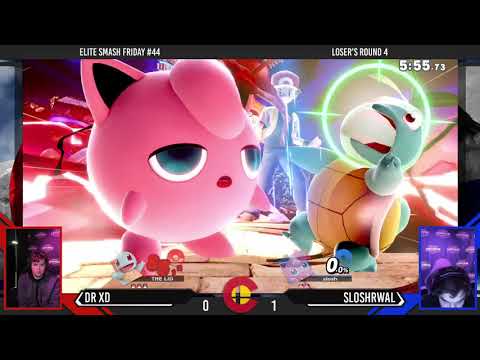 Elite Smash Friday #44 - DR XD (PKMN Trainer) Vs. SloshrWal (Jigglypuff) - LR4