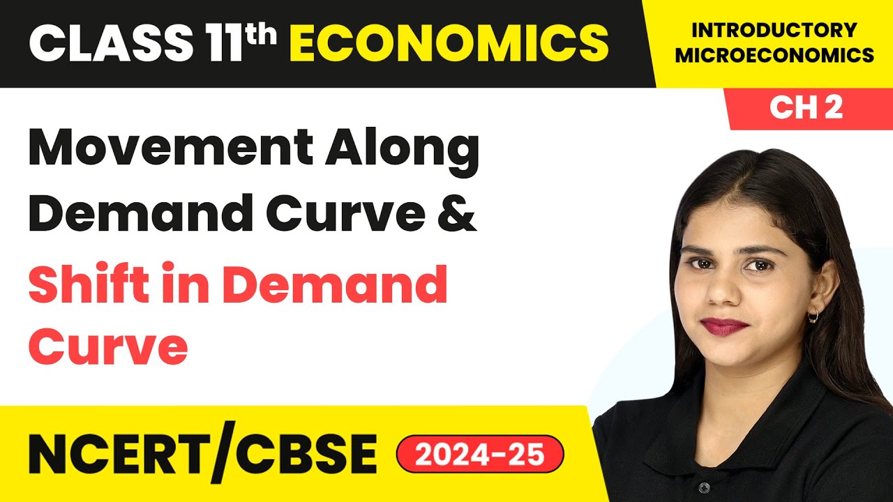 Movement Along Demand Curve and Shift in Demand Curve | Class 11 Economics Chapter 2 | CBSE 2024