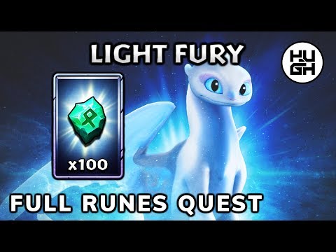 LIGHT FURY FULL EVENT RUNES - DRAGONS: TITAN UPRISING