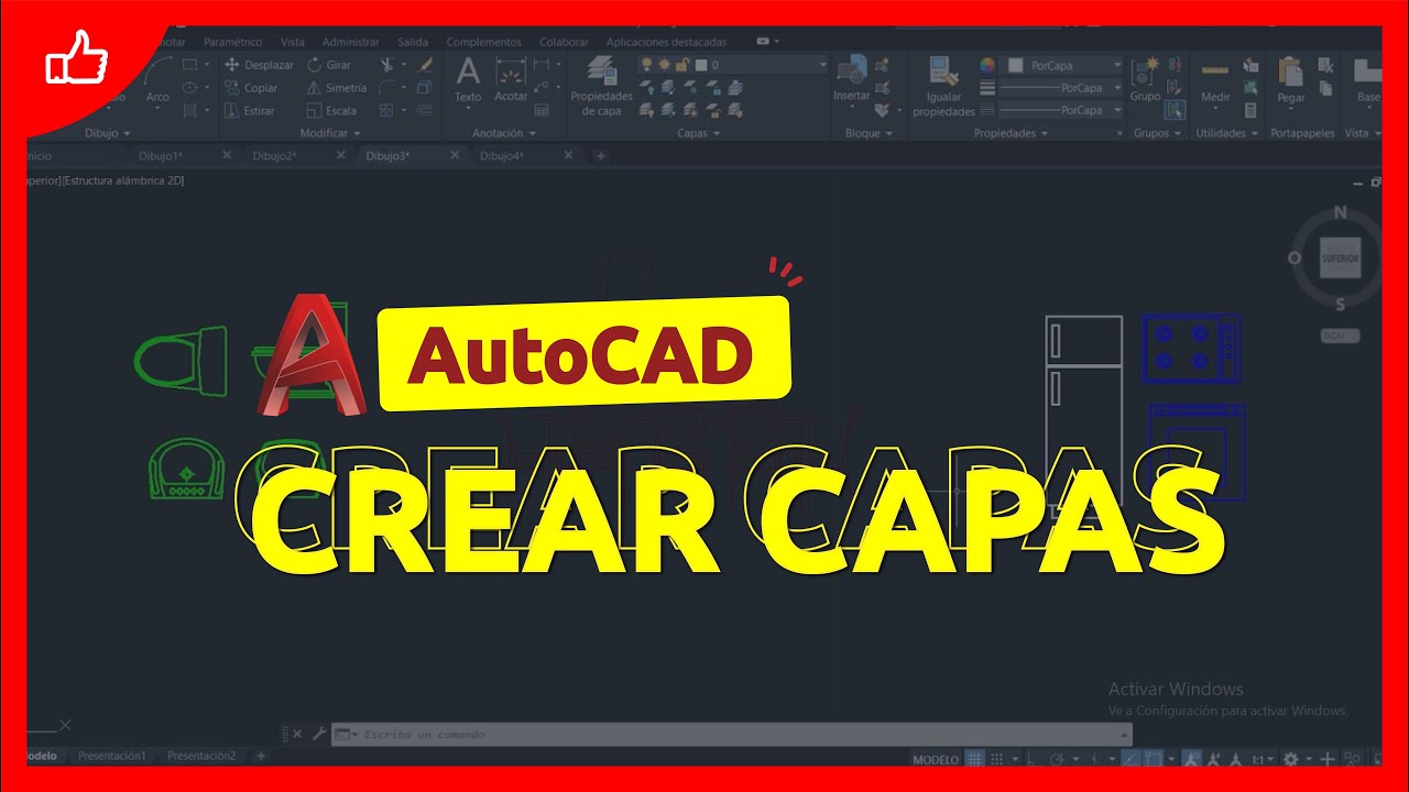 Como crear capas en AutoCAD | Muy fácil paso a paso | AutoCAD básico 2021 2D.