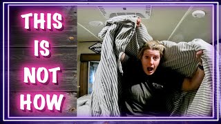 Making Up the RV Bed - I Do It All Wrong