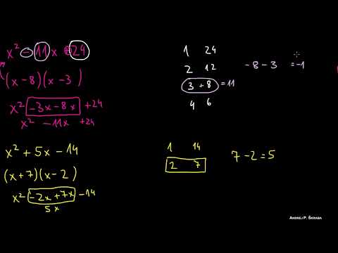 Fattorizzazione Equazioni Quadratiche 1