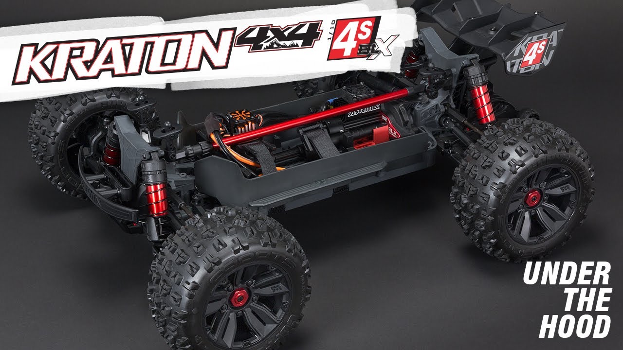 RC auto Arrma Kraton 4S V2 BLX 1:10 4WD RTR, černá