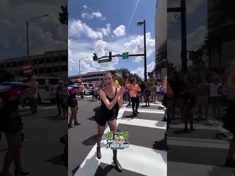 Go girl!💃🏽- PR Parade in Orlando, Florida #shortsvideo #shorts #youtuber #youtube #fypシ