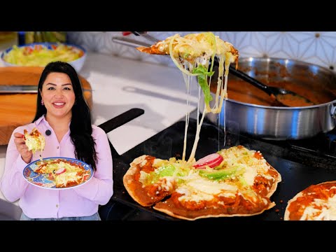 TACO Mexican PIZZA in MINUTES, for an EASY DINNER idea!