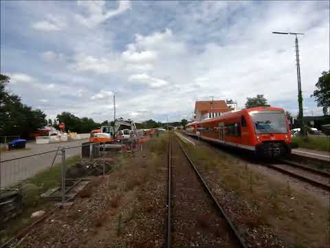 Führerstandsmitfahrt Moorbahn Aulendorf - Bad Wurzach Teil 1/2