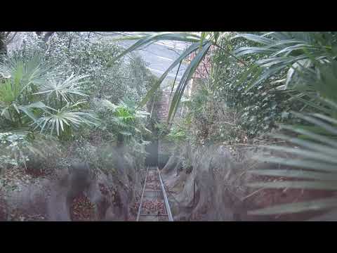 Privater Schrägaufzug Ascona Heutschi Talfahrt - private inclined lift Switzerland