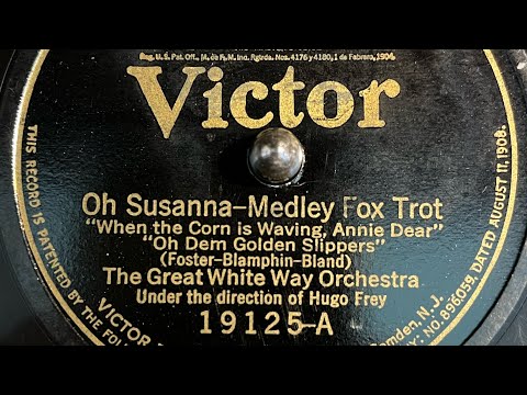 "Oh! Susanna - Medley" by The Great White Way Orchestra, recorded 1923