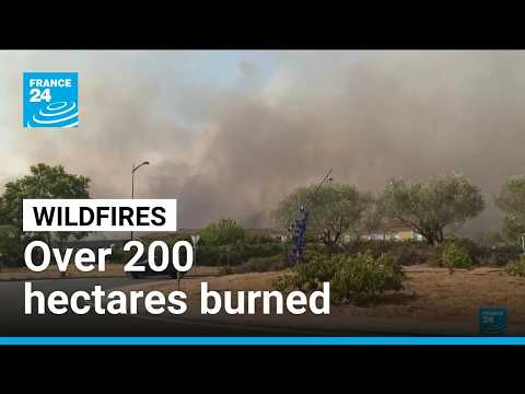 Residents evacuated as the south of France burns
