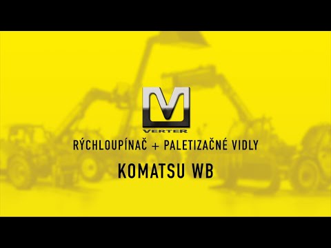 Rýchloupínač a paletizačné vidly Komatsu