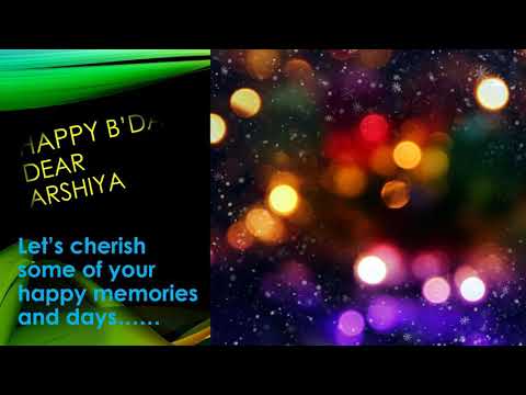 birthday timeline video Arshiya