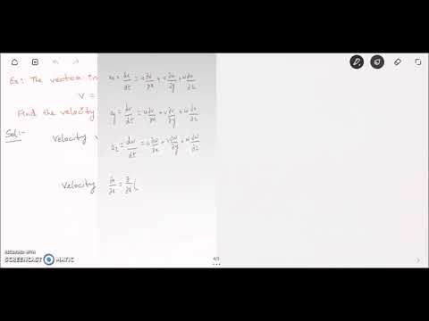 Local and Convective acceleration & Problem solving