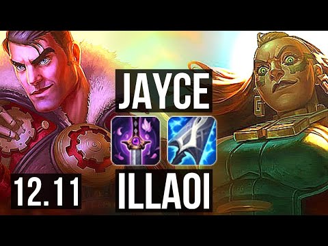 JAYCE vs ILLAOI (TOP) | 7/0/3, 1.3M mastery, Godlike, 300+ games | KR Grandmaster | 12.11