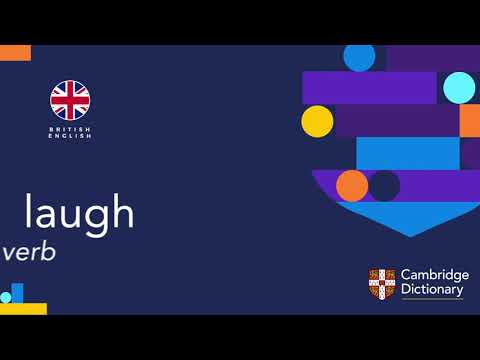 Part of a video titled How to pronounce laugh (verb) | British English and ... - YouTube