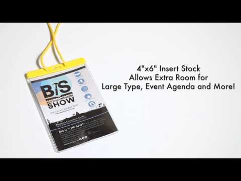 6 x 4 MARCO Ready-to-Wear Color-Coded Badge Holder Combo