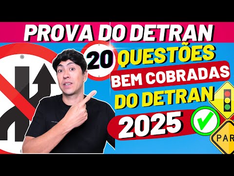 Detran Theoretical Test 2025 – 20 QUESTIONS WELL-ASSOCIATED IN TESTS ALL OVER BRAZIL! DETRAN EXAM...