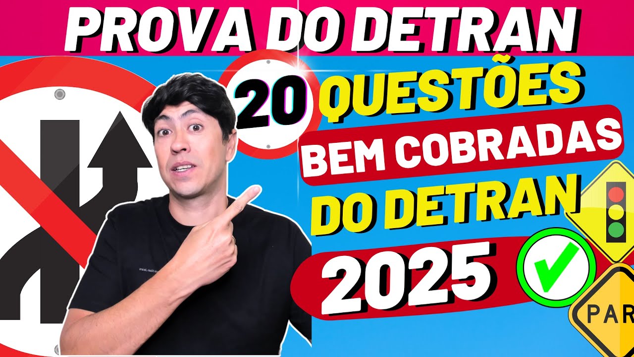 Detran Theoretical Test 2025 – 20 QUESTIONS WELL-ASSOCIATED IN TESTS ALL OVER BRAZIL! DETRAN EXAM...