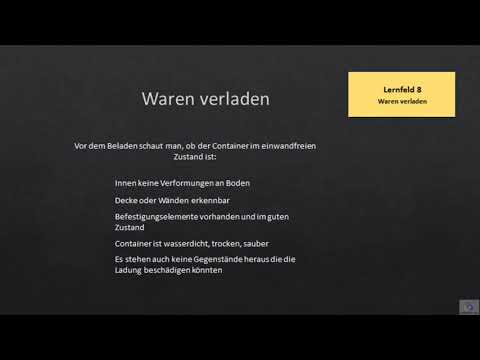 Lernfeld 8 - Güter verladen