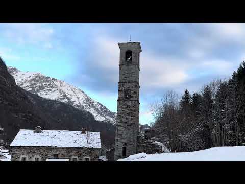 Le campane di Fondo, fraz. di Traversella (TO): distesa