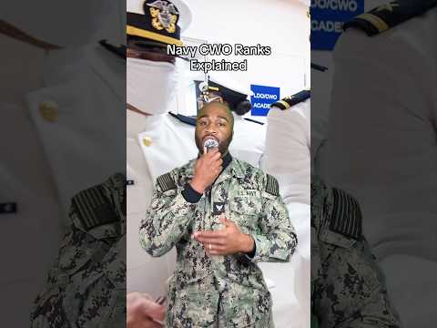 Navy CWO (Chief Warrant Officer) ranks EXPLAINED! #military #miltok #navy