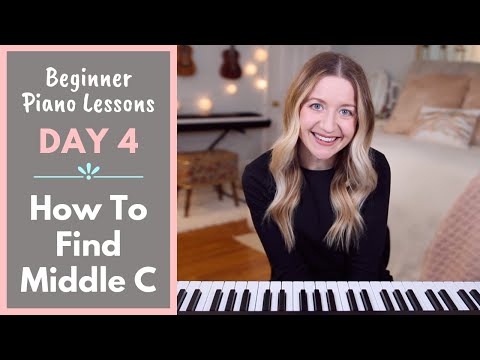 How To Find Middle C (Beginner Piano Lessons: 4)