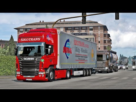 ETS2 1.36 - SCANIA R420 Low Deck - Trip: Milano - Nice