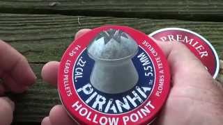 Taking a look at the Crossmen Piranha hollow points