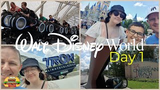 Disney World Day 1 - Checking into Caribbean Beach & Magic Kingdom +1st Ride on TRON LightCycle Run!