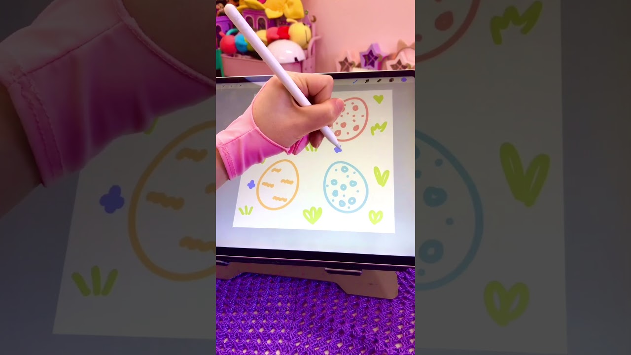 The easiest Easter egg seamless pattern