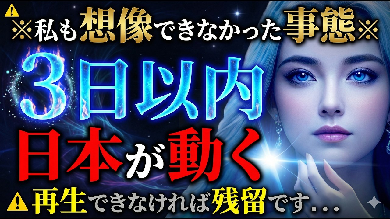 【3日以内に消します】もうすぐ、日本がひっくり返ります...l