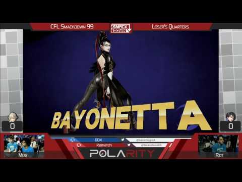 CFL Smackdown 99 WiiU - Riot (Bayonetta) vs Mugi (Corrin) - Losers Quarters