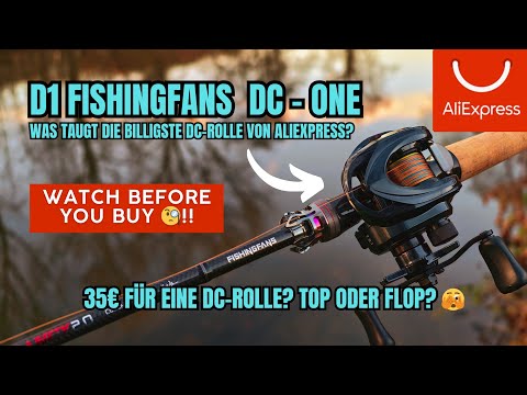 I tested the cheapest DC baitcaster from AliExpress...WHY??? D1 Fishingfans DC-One!