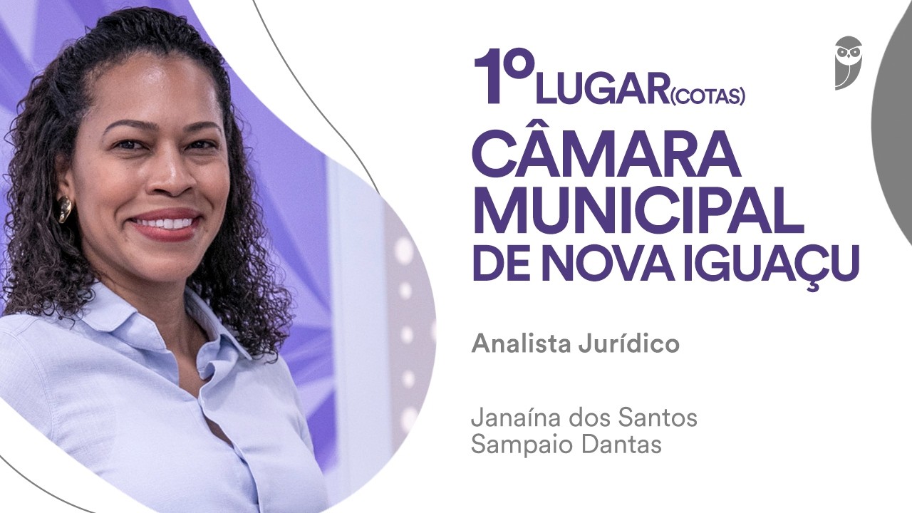 Baile dos Primeiros: Janaína dos Santos, 1º lugar para Analista Jurídico na Câmara de Nova Iguaçu