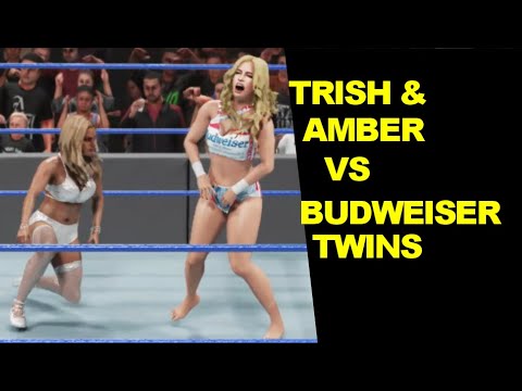 WWE 2K19 Trish Stratus & Amber Jones vs The Budweiser Twins - Elimination Tag