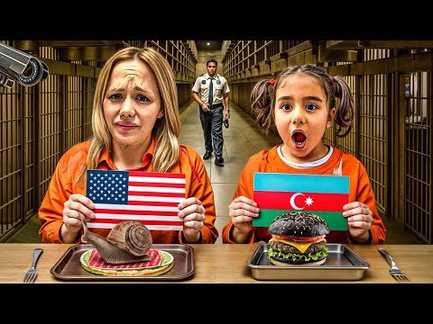 WE TRIED COUNTRIES' PRISON FOOD!? | Gamze Karta Öykü Karta