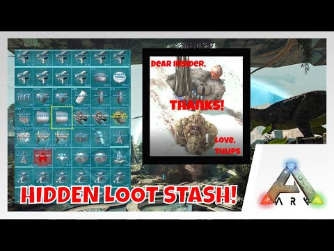 ARK | Found Insiders hidden loot stash! | Blackbox Tames and tons of loot!