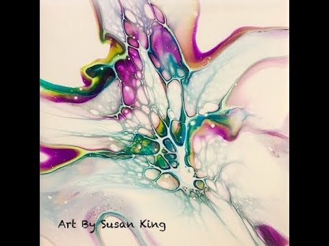(235) Acrylic Pour Fluid Painting Awesome Bloom Technique