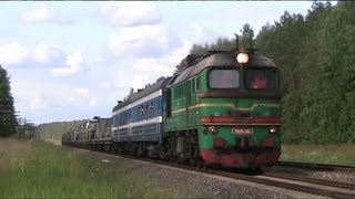 preview picture of video 'М62К-1181 с военной техникой из Финляндий / M62K-1181 with military train'