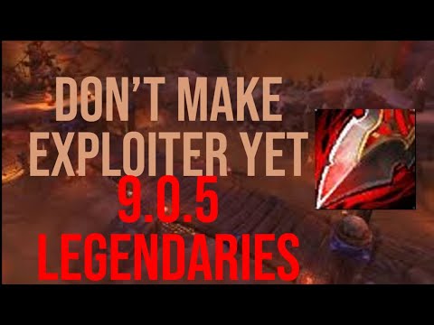 Why I wouldn't craft exploiter just yet l Arms PvP Legendaries in 9.0.5