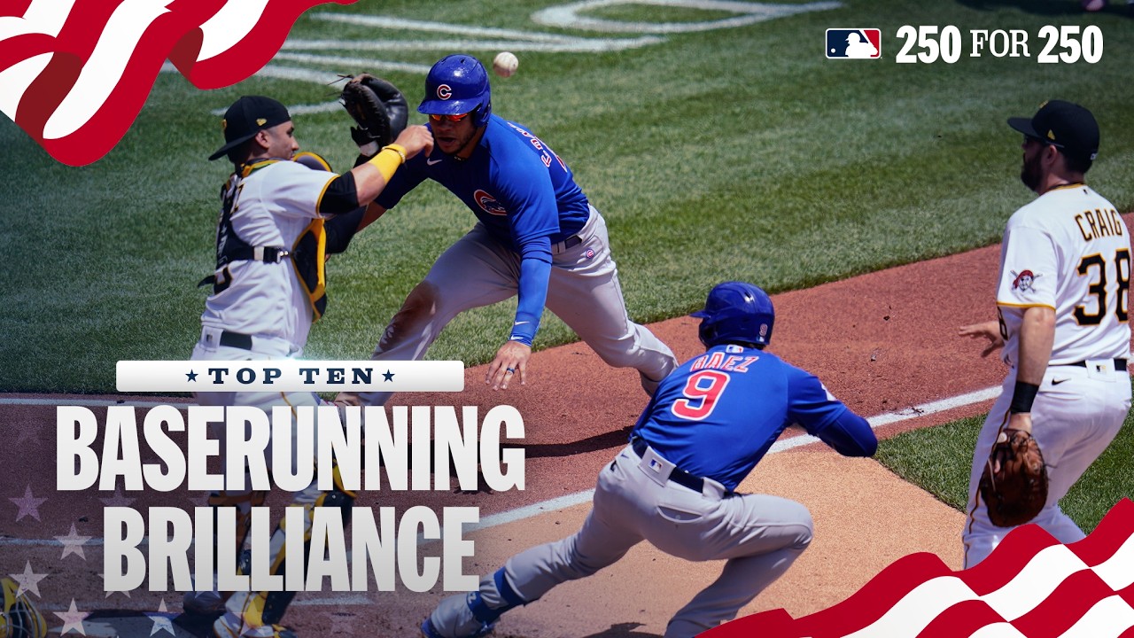 Top 10 ELECTRIC Baserunning Plays in Baseball History! | MLB 250 For 250
