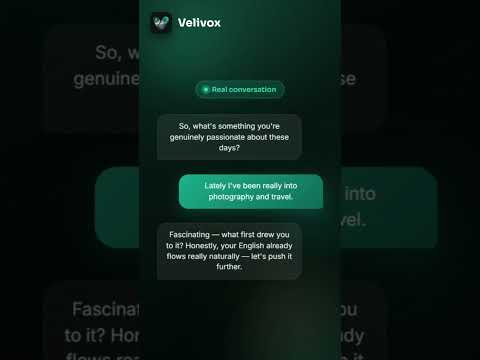 Velivox: AI English Tutor video thumbnail