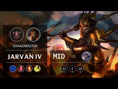 Jarvan IV Mid vs Kassadin - EUW Grandmaster Patch 9.19